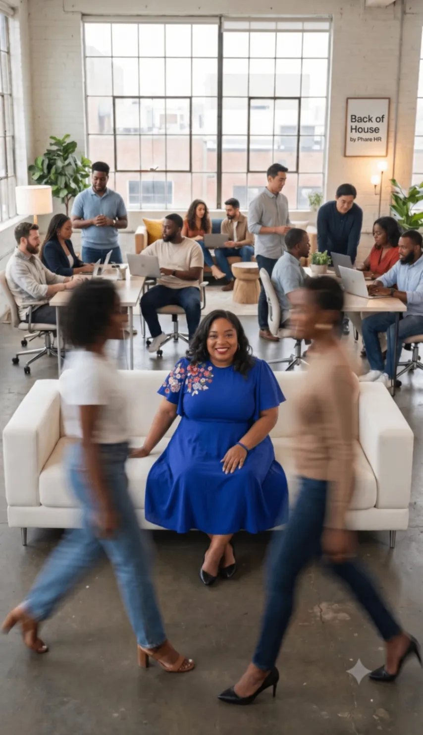 Amber Aziza teaching, founder of Phare HR Consulting